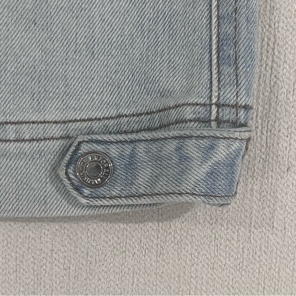 7 FOR ALL MANKIND | Light Wash Denim Mini Skirt - Picture 5 of 8
